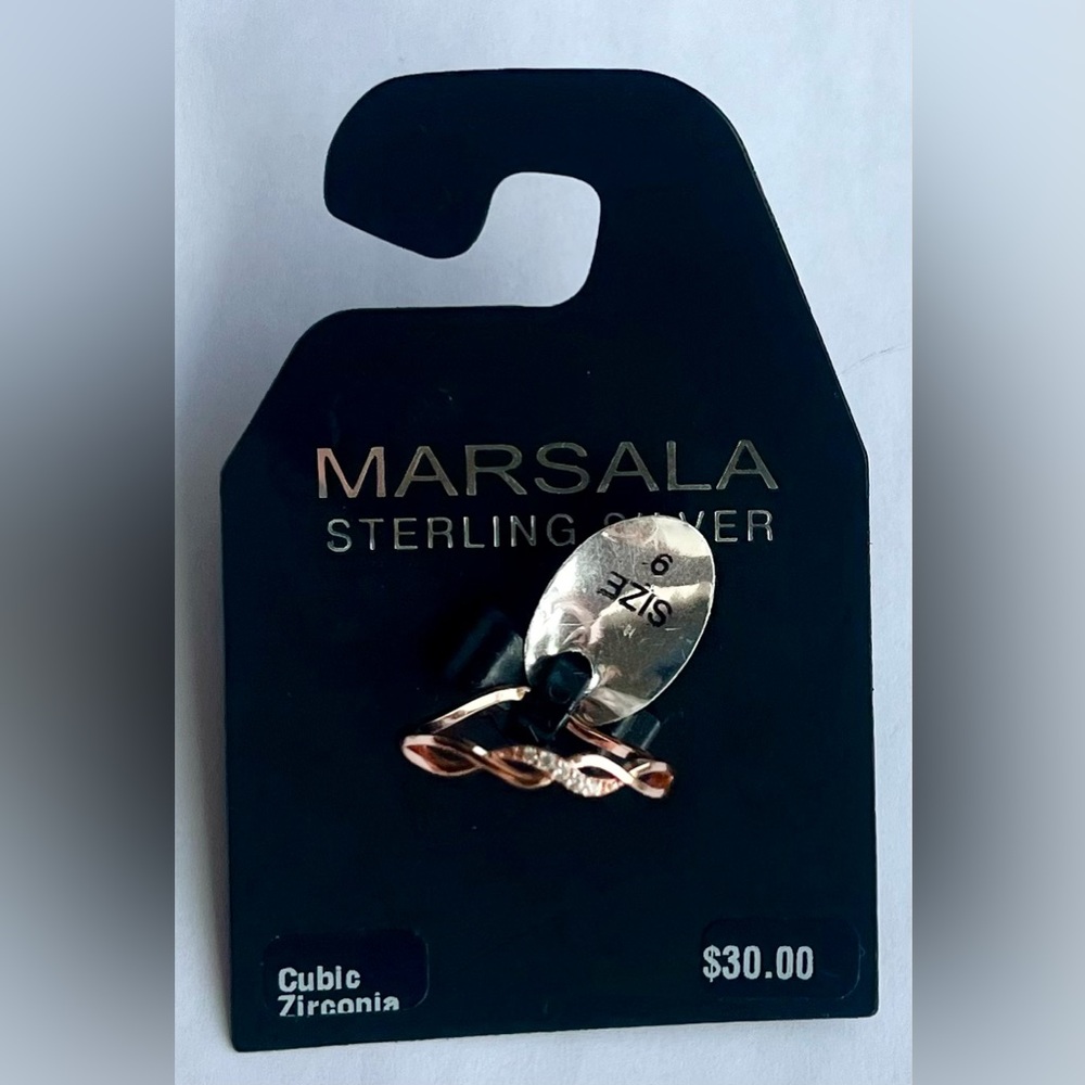 Marsala (NWT) size 9, sterling silver rose tone ring jewelry